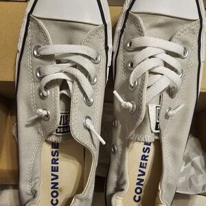 Converse Grey Canvas Sneakers